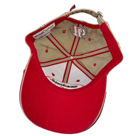 Team Caliber Greg Biffle #16 Grainger Racing Adjustable Baseball Cap Hat Tan Red - Picture 12 of 14